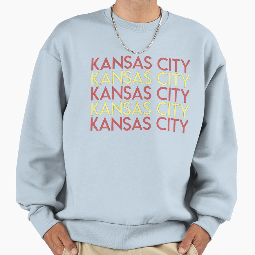 Kansas City Red And Yellow Sweatshirt - Streetwear Style Unisex - T-Shirt, Sweatshirt, Hoodie