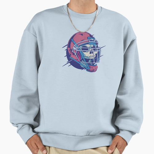 Football Helmet Sweatshirt - Trendy Graphic for Adults - T-Shirt, Sweatshirt, Hoodie