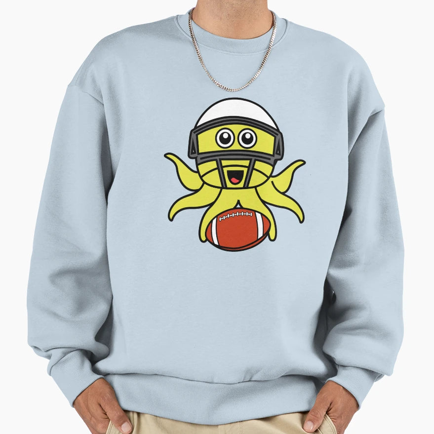 Octopia Art American Football Sweatshirt - Streetwear Style Men Women - T-Shirt, Sweatshirt, Hoodie