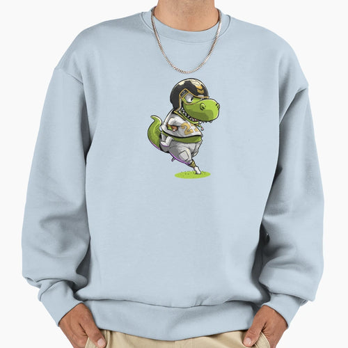 American Football Dinosaur Sweatshirt - Streetwear Style Men Women - T-Shirt, Sweatshirt, Hoodie