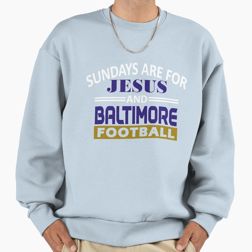 Baltimore Pro Football And Sweatshirt - Casual Everyday Wear Men Women - T-Shirt, Sweatshirt, Hoodie