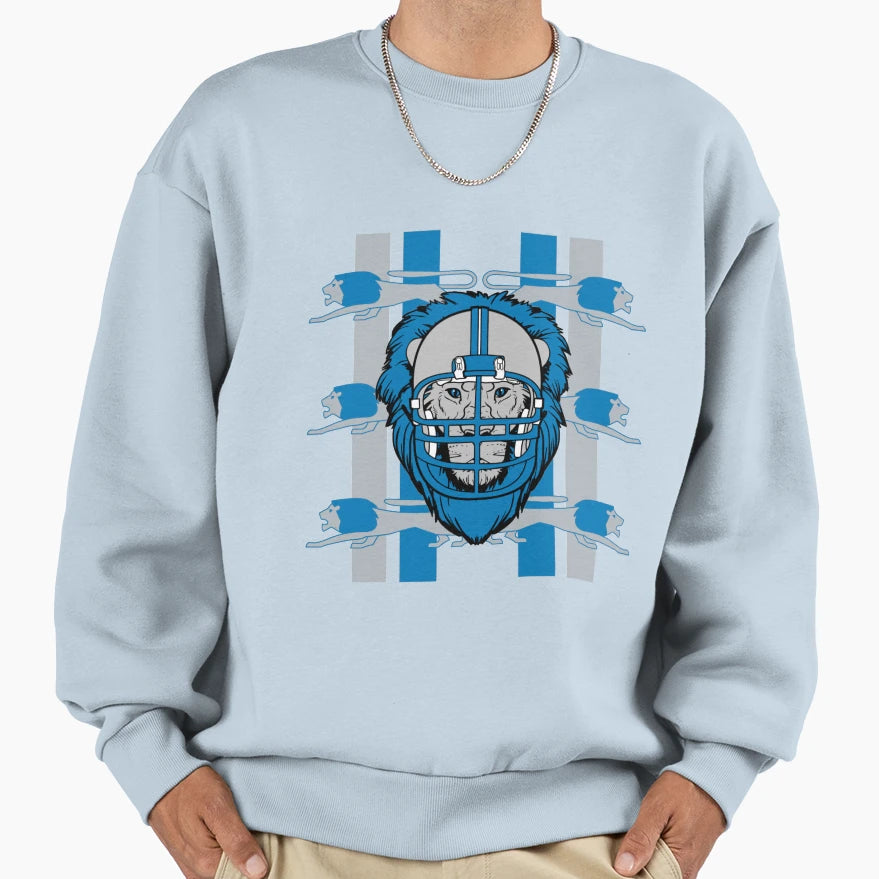 Lions Head Sweatshirt - Novelty Apparel Unisex - T-Shirt, Sweatshirt, Hoodie