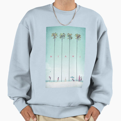 Miami Florida Sweatshirt - Unique Graphic for Adults - T-Shirt, Sweatshirt, Hoodie