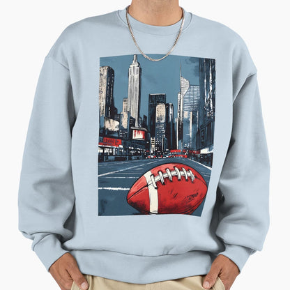 Red American Football Dramatic Sweatshirt - Fun Novelty Design for Adults - T-Shirt, Sweatshirt, Hoodie