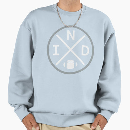 Indianapolis Football Emblem Ind Sweatshirt - Aesthetic Graphic Unisex - T-Shirt, Sweatshirt, Hoodie