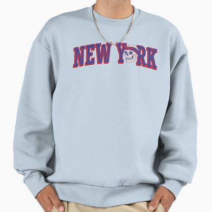 New York Blue Sweatshirt - Novelty Apparel Men Women - T-Shirt, Sweatshirt, Hoodie