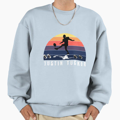 Justin Tucker Sweatshirt - Minimalist Print for Adults - T-Shirt, Sweatshirt, Hoodie