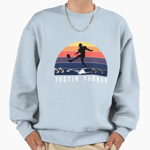 Justin Tucker Sweatshirt - Minimalist Print for Adults - T-Shirt, Sweatshirt, Hoodie