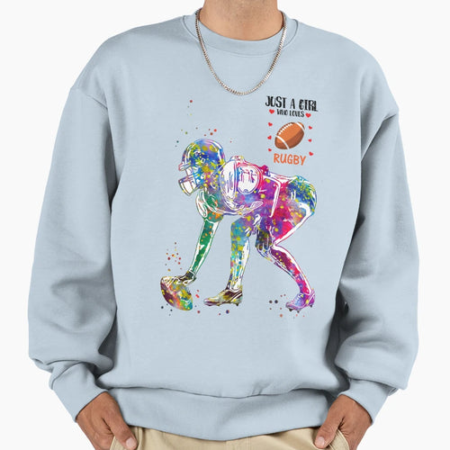 American Football Player Sweatshirt - Graphic Print Unisex - T-Shirt, Sweatshirt, Hoodie