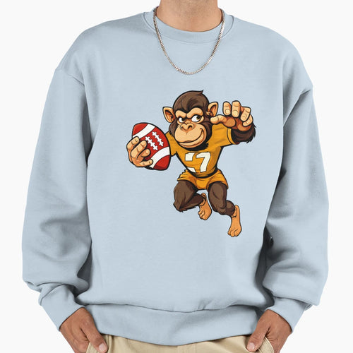 Monkey Rugby Sweatshirt - Streetwear Style for Adults - T-Shirt, Sweatshirt, Hoodie