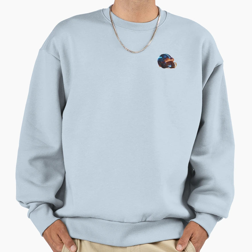 Soccer Helmet American Football Sweatshirt - Fun Novelty Design Men Women - T-Shirt, Sweatshirt, Hoodie