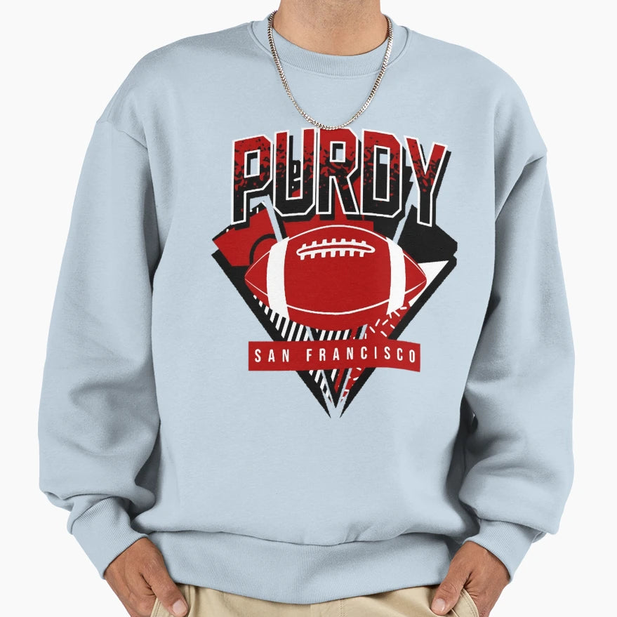 Art San Francisco 49Ers Sweatshirt - Novelty Apparel for Adults - T-Shirt, Sweatshirt, Hoodie