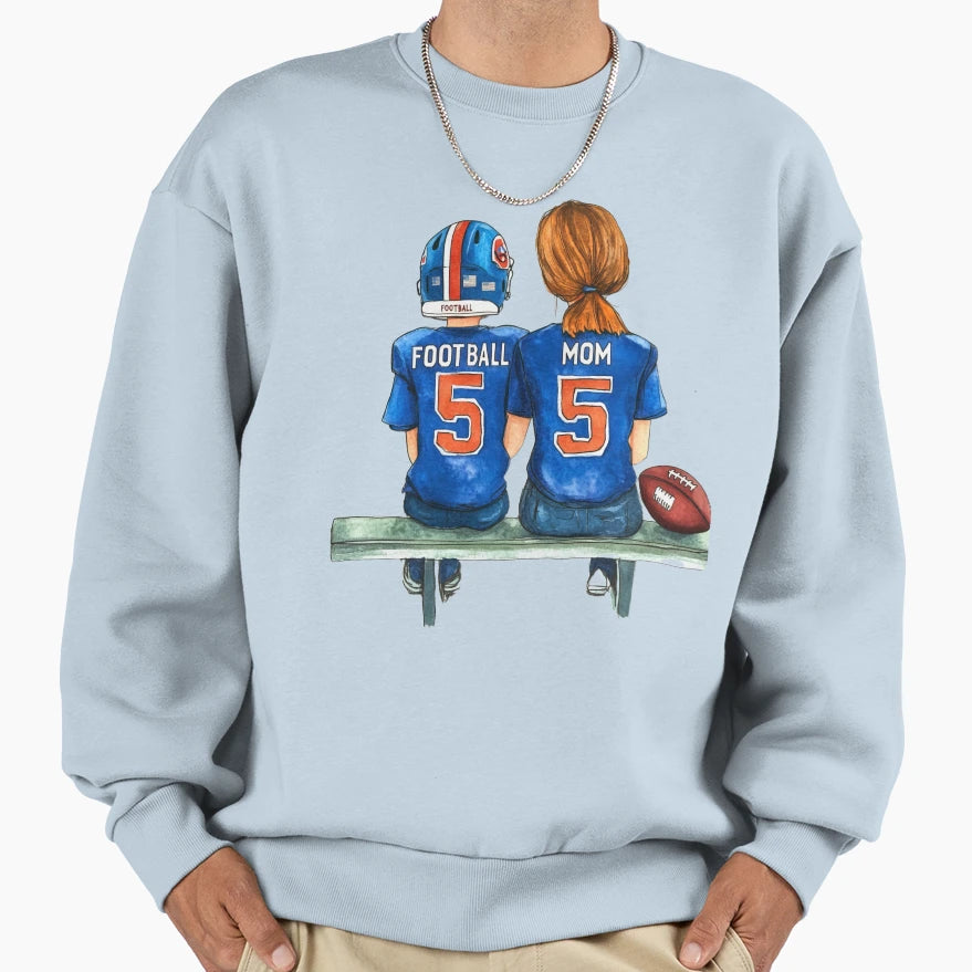 Football Mom Ii Sweatshirt - Streetwear Style Men Women - T-Shirt, Sweatshirt, Hoodie