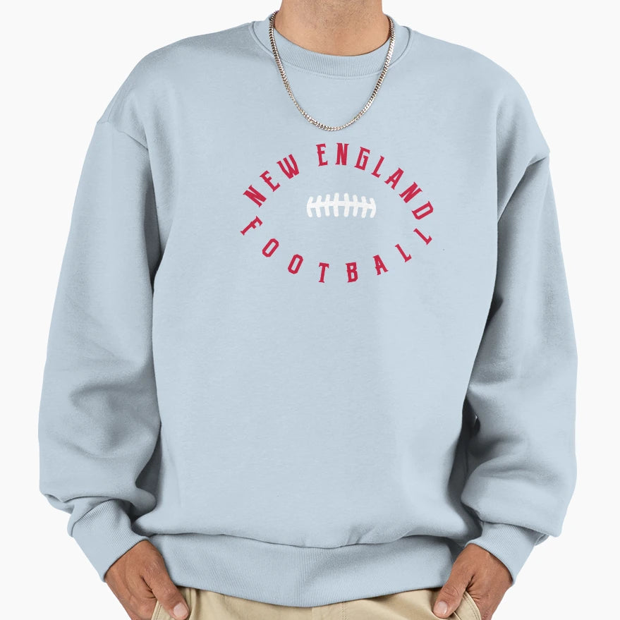 New England Football Laces Sweatshirt - Casual Everyday Wear Men Women - T-Shirt, Sweatshirt, Hoodie