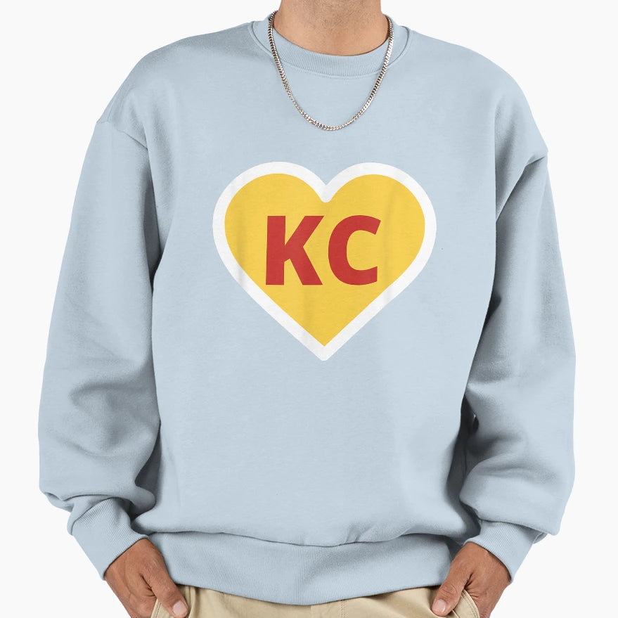 I Love Kansas City Heart Kc T-Shirt - Novelty Apparel Unisex - T-Shirt, Sweatshirt, Hoodie