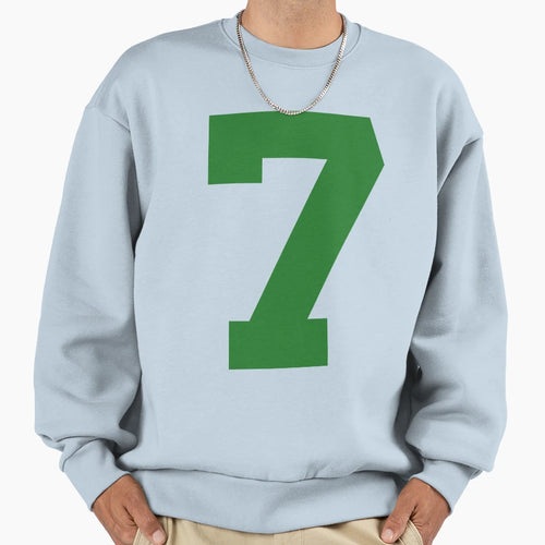 Number 7 Green Seven Sports Sweatshirt - Aesthetic Graphic Men Women - T-Shirt, Sweatshirt, Hoodie