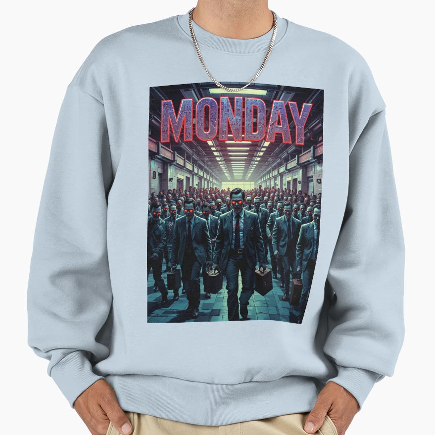 Monday Sweatshirt - Minimalist Print Unisex - T-Shirt, Sweatshirt, Hoodie