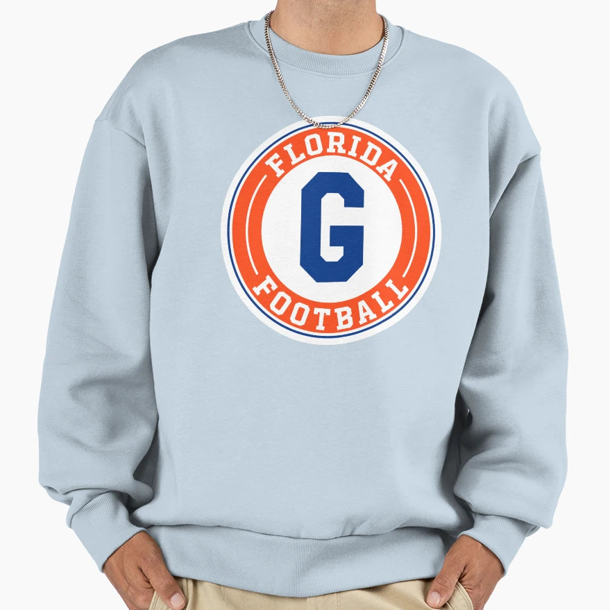 Florida Football Round Badge Sweatshirt - Streetwear Style for Adults - T-Shirt, Sweatshirt, Hoodie