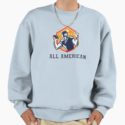 Cw All American Sweatshirt - Aesthetic Graphic for Adults - T-Shirt, Sweatshirt, Hoodie