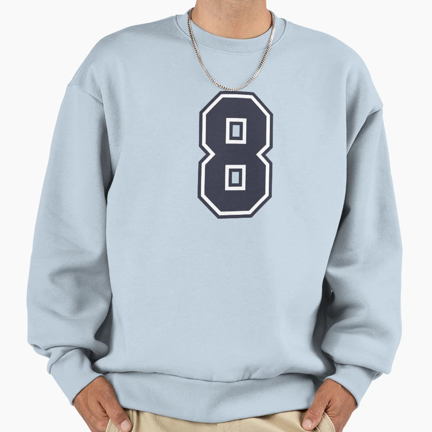 8 Sports Number Eight Sweatshirt - Casual Everyday Wear Unisex - T-Shirt, Sweatshirt, Hoodie