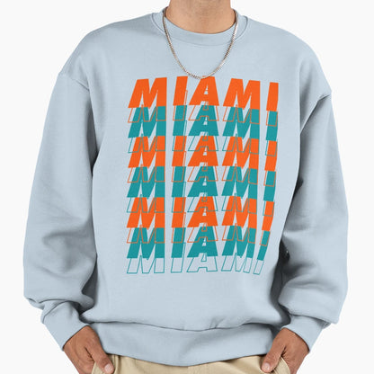 Miami Sweatshirt - Minimalist Print Men Women - T-Shirt, Sweatshirt, Hoodie