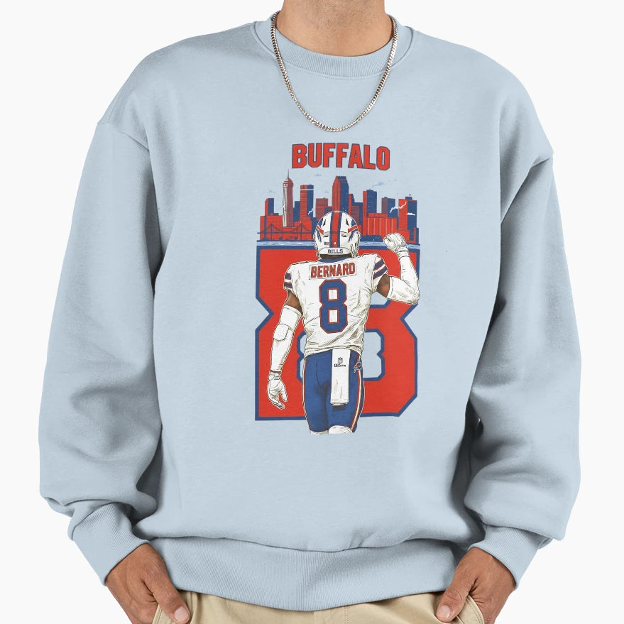 Buffalo Bernard Sweatshirt - Custom Art Print Men Women - T-Shirt, Sweatshirt, Hoodie