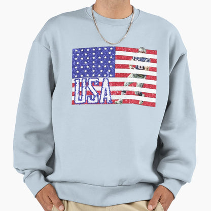 American Flag American Football Sweatshirt - Streetwear Style Men Women - T-Shirt, Sweatshirt, Hoodie