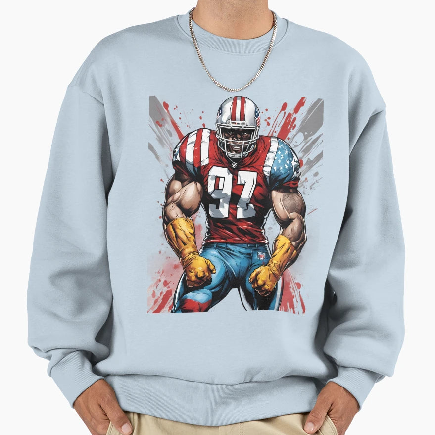 American Football Cornerback Sweatshirt - Trendy Graphic Unisex - T-Shirt, Sweatshirt, Hoodie
