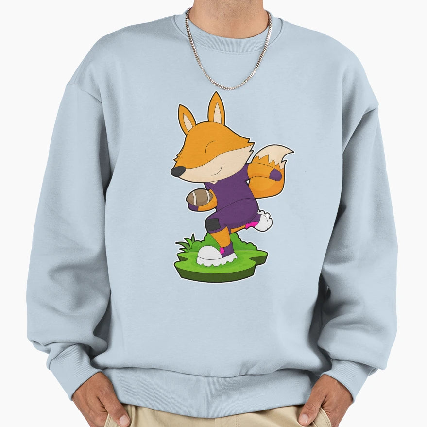 Fox American Football Sports Sweatshirt - Aesthetic Graphic Unisex - T-Shirt, Sweatshirt, Hoodie