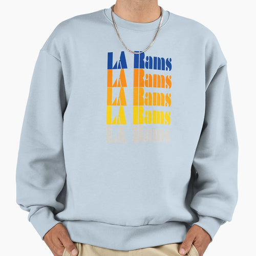 70S Rams All New Colors Sweatshirt - Graphic Print Unisex - T-Shirt, Sweatshirt, Hoodie