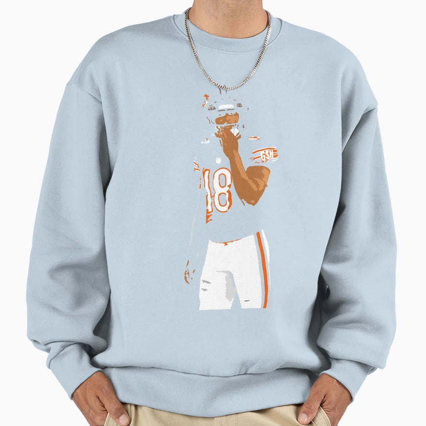 CW 18 Chicago Bears Art Sweatshirt - Graphic Print Men Women - T-Shirt, Sweatshirt, Hoodie