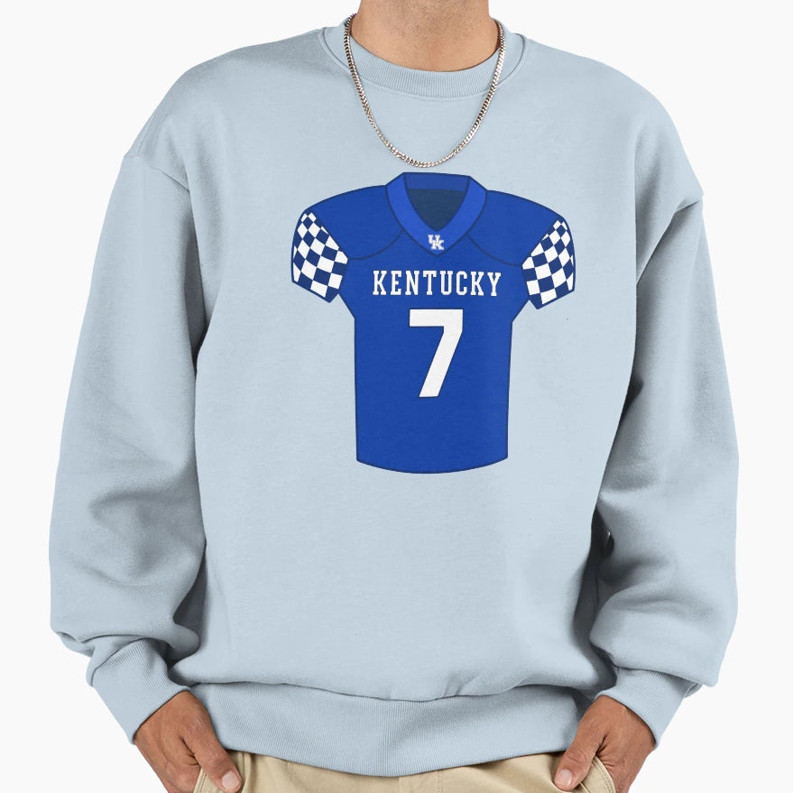 University Kentucky Jersey Uk Sweatshirt - Novelty Apparel for Adults - T-Shirt, Sweatshirt, Hoodie