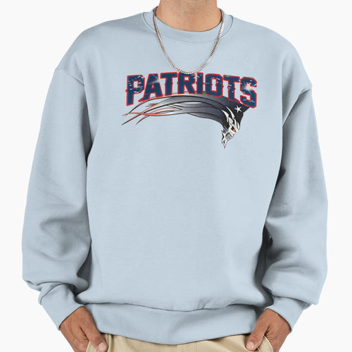 New England Football Skull Logo Sweatshirt - Minimalist Print for Adults - T-Shirt, Sweatshirt, Hoodie
