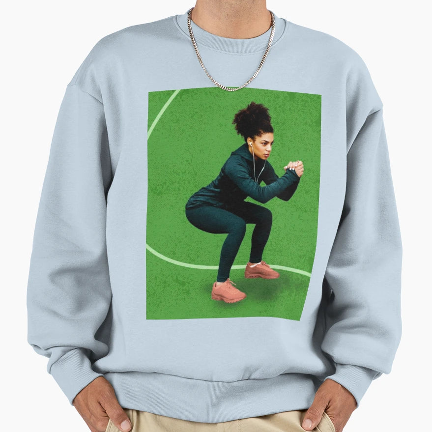 Squat Sweatshirt - Fun Novelty Design Unisex - T-Shirt, Sweatshirt, Hoodie