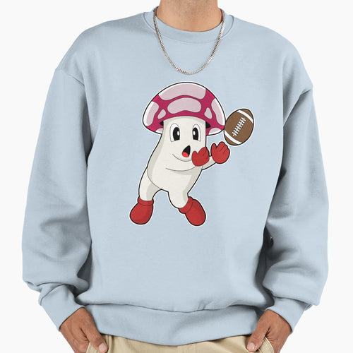Mushroom American Football Sweatshirt - Casual Everyday Wear for Adults - T-Shirt, Sweatshirt, Hoodie