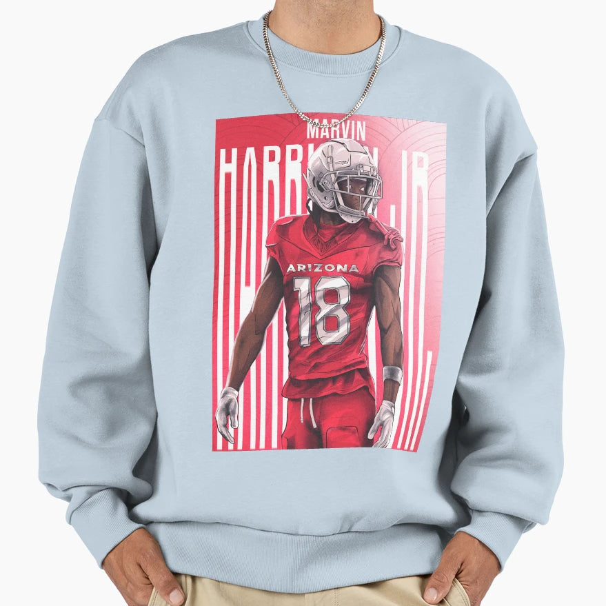 Marvin Harrison Jr Arizona Sweatshirt - Casual Everyday Wear Unisex - T-Shirt, Sweatshirt, Hoodie