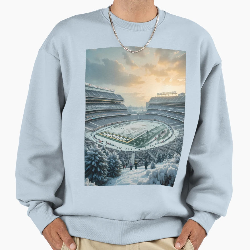 Winter Green Bay Packers Football Sweatshirt - Unique Graphic Unisex - T-Shirt, Sweatshirt, Hoodie