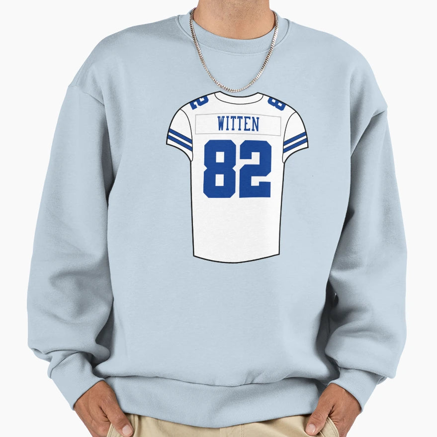 Jason Witten Home Jersey Sweatshirt - Fun Novelty Design for Adults - T-Shirt, Sweatshirt, Hoodie