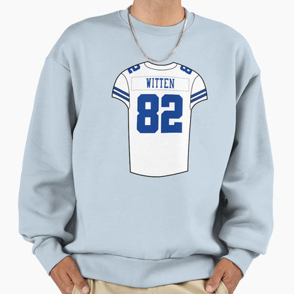 Jason Witten Home Jersey Sweatshirt - Fun Novelty Design for Adults - T-Shirt, Sweatshirt, Hoodie