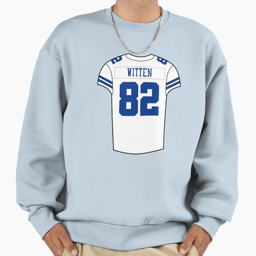 Jason Witten Home Jersey Sweatshirt - Fun Novelty Design for Adults - T-Shirt, Sweatshirt, Hoodie