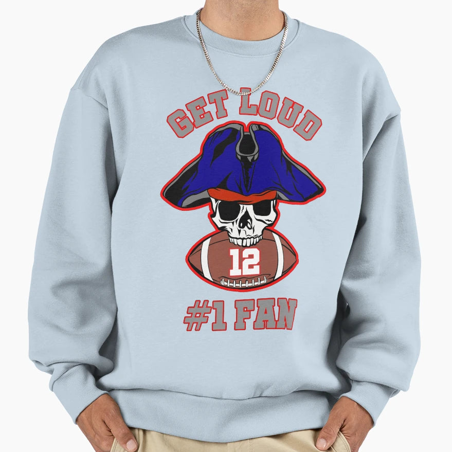 New England Pats 1 Fan T-Shirt - Custom Art Print Unisex - T-Shirt, Sweatshirt, Hoodie