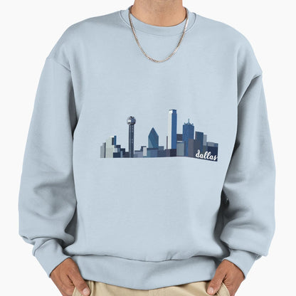 Dallas Skyline Sweatshirt - Trendy Graphic Unisex - T-Shirt, Sweatshirt, Hoodie