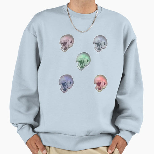 Football Helmet Sweatshirt - Casual Everyday Wear for Adults - T-Shirt, Sweatshirt, Hoodie