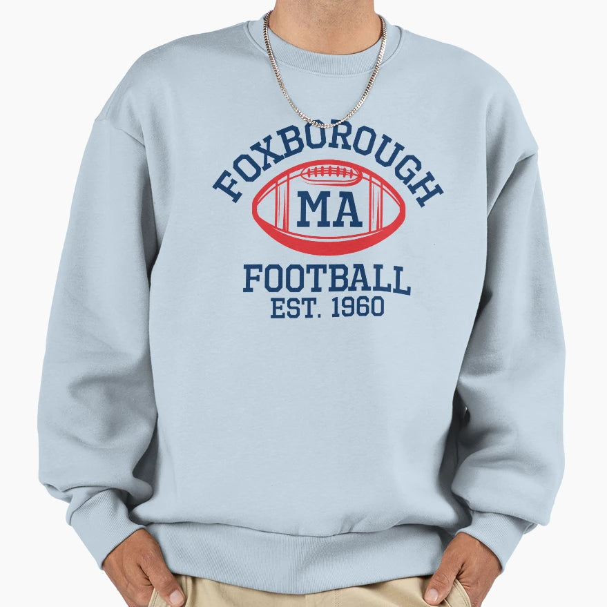 Foxborough Massachusetts Football Sweatshirt - Custom Art Print for Adults - T-Shirt, Sweatshirt, Hoodie