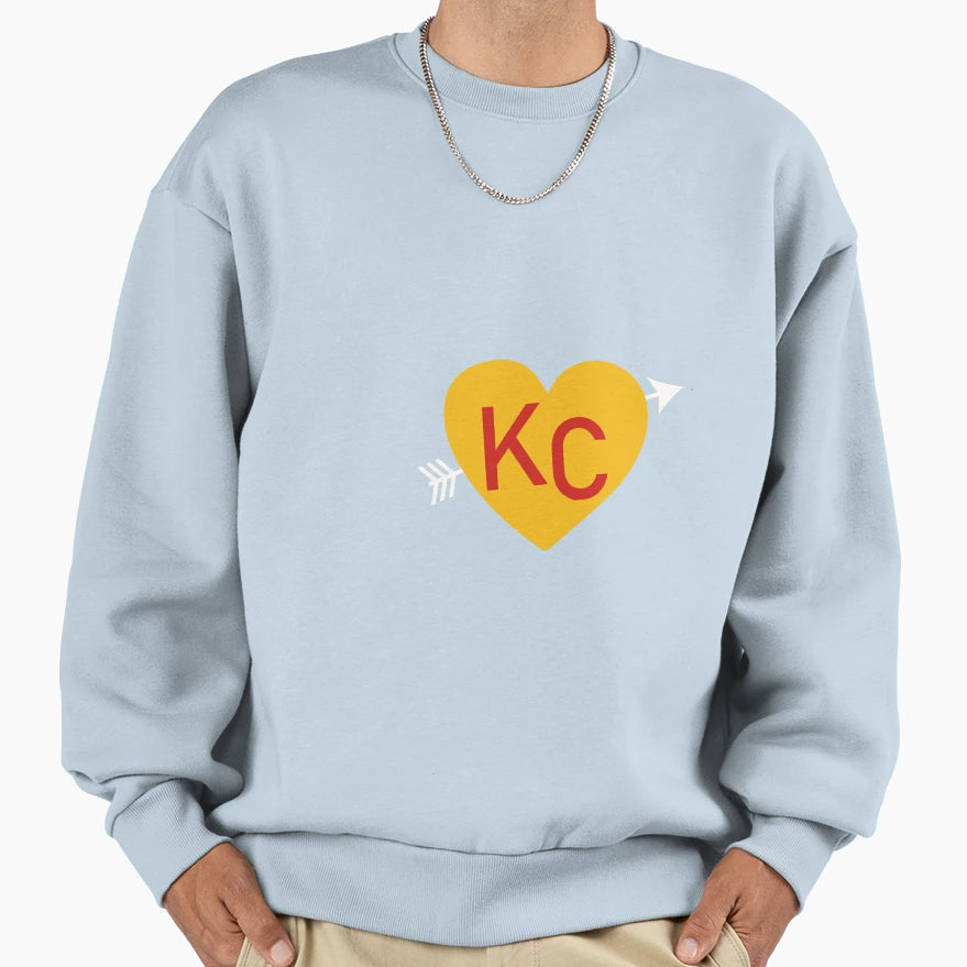 Kc Heart Sweatshirt - Fun Novelty Design Unisex - T-Shirt, Sweatshirt, Hoodie