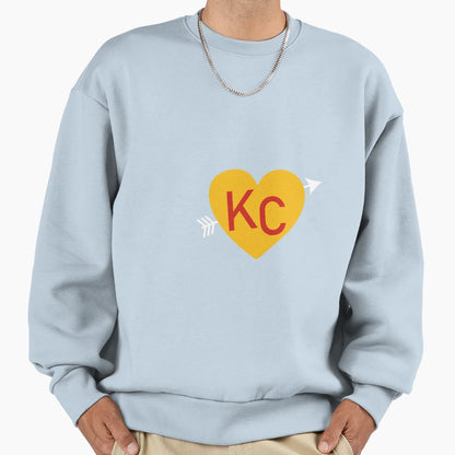 Kc Heart Sweatshirt - Fun Novelty Design Unisex - T-Shirt, Sweatshirt, Hoodie