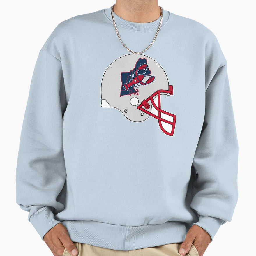 New England Lobsters Modern Helmet Sweatshirt - Aesthetic Graphic Unisex - T-Shirt, Sweatshirt, Hoodie