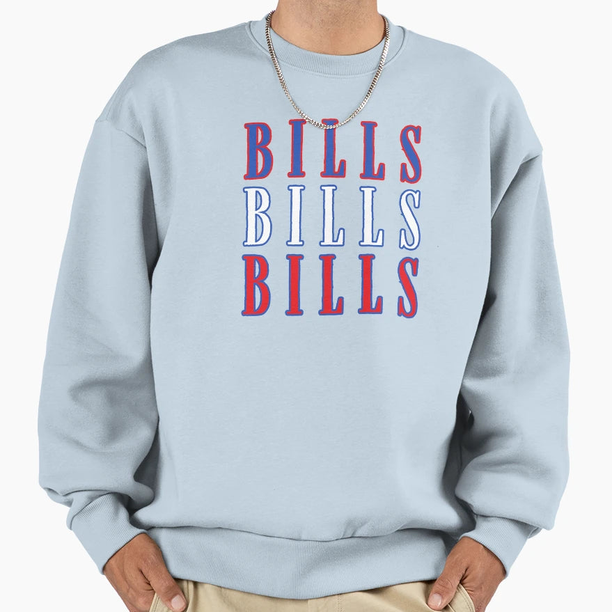 Bills Bills Bills Mafia Lets Go Sweatshirt - Custom Art Print Unisex - T-Shirt, Sweatshirt, Hoodie