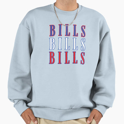 Bills Bills Bills Mafia Lets Go Sweatshirt - Custom Art Print Unisex - T-Shirt, Sweatshirt, Hoodie