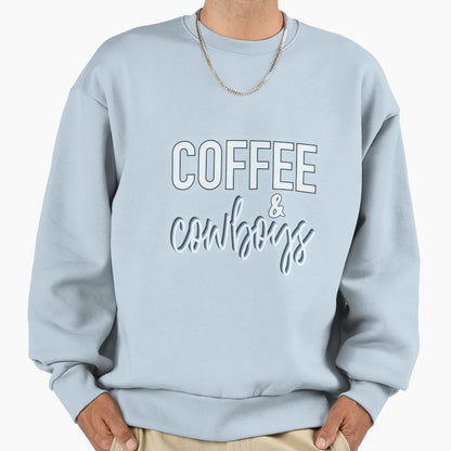 Coffee Cowboys Sweatshirt - Trendy Graphic Unisex - T-Shirt, Sweatshirt, Hoodie